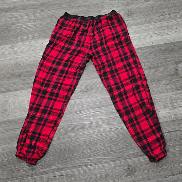Victoria's Secret Red & Black Plaid Pajama Pants w. Pockets - Picture 3 of 8